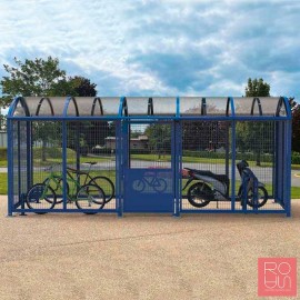 Refugi per bicicletes i motos Bòveda XL amb porta